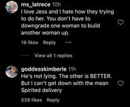 Netizens react to Corey Holcomb's statements on Instagram (Image via Instagram/@thejasminebrand)